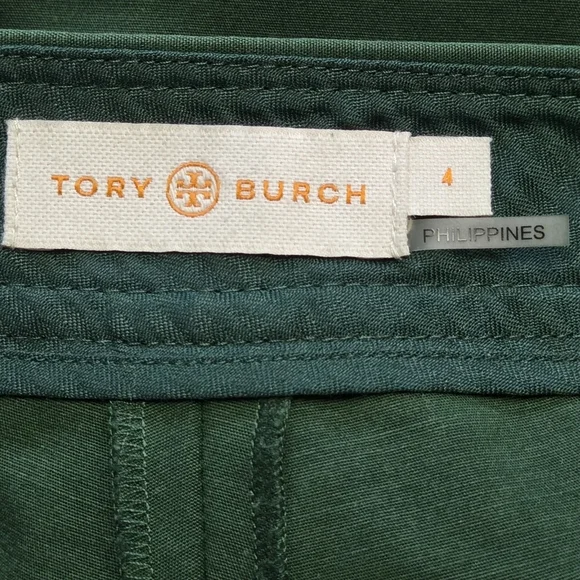 Tory Burch Vanner Ponte Trousers Pants Norwood Green Size 4 - Picture 6 of 8
